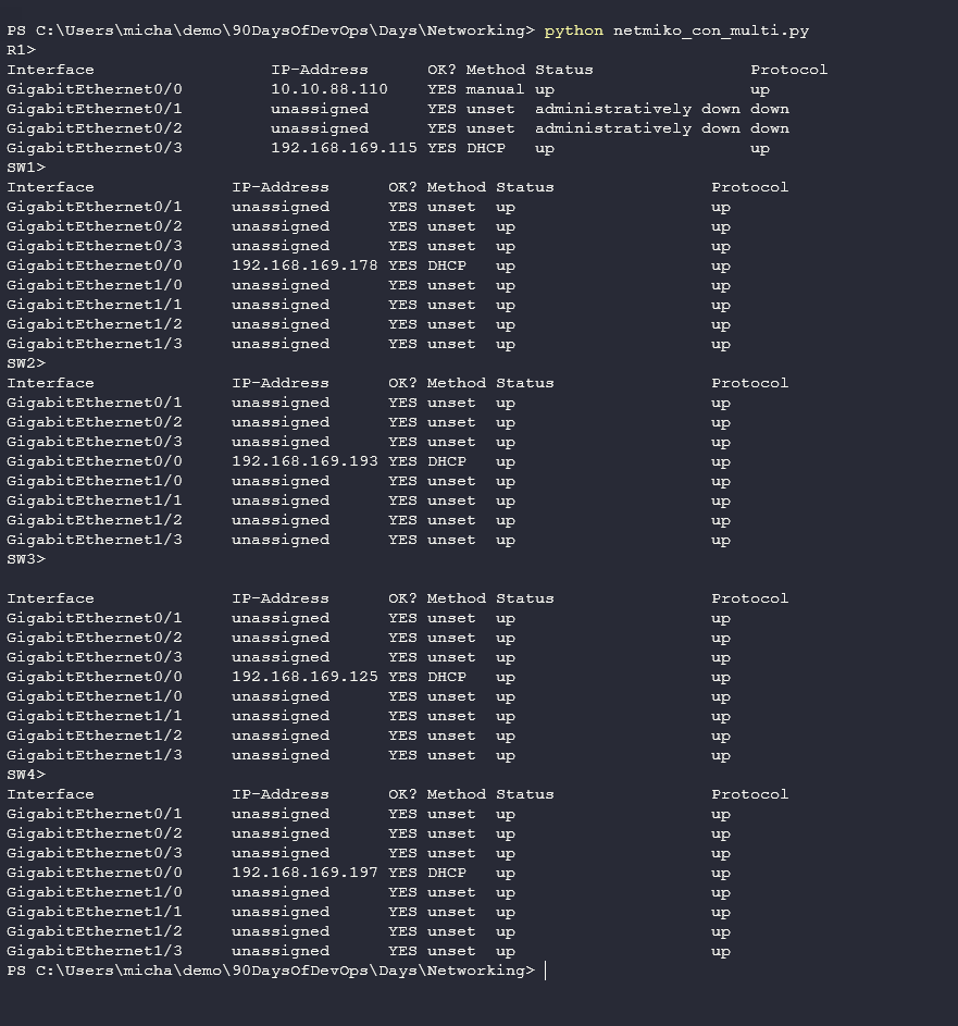 Thực hành networking với Python
